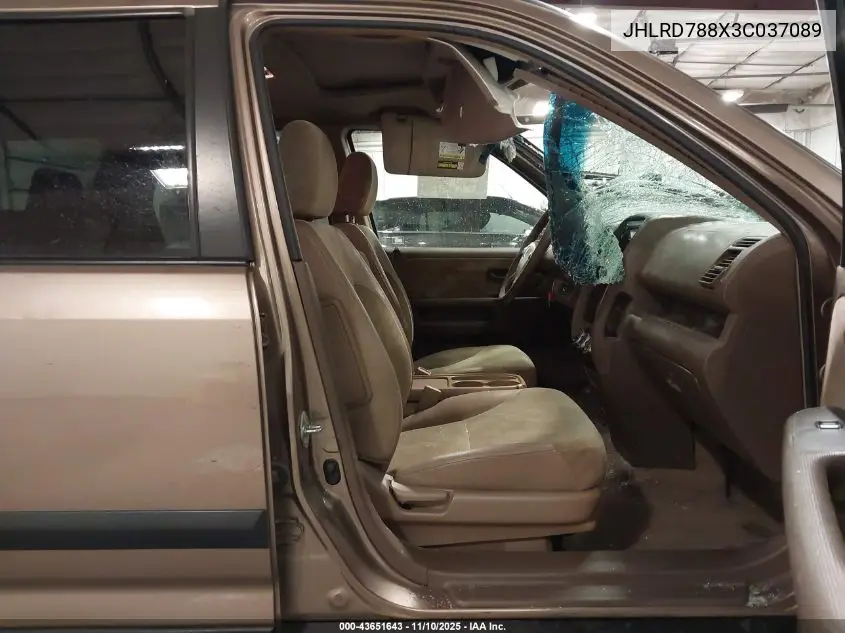JHLRD788X3C037089 2003 Honda Cr-V Ex