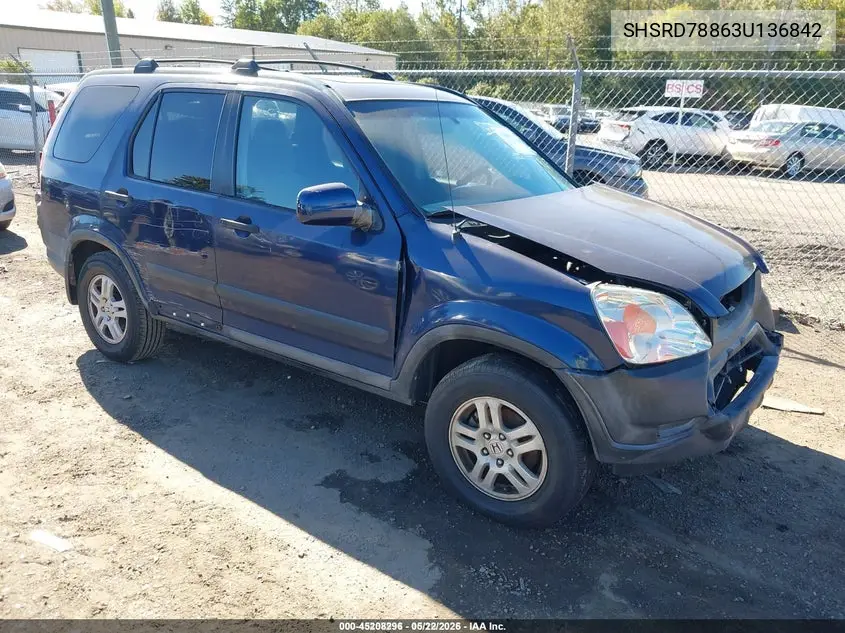 SHSRD78863U136842 2003 Honda Cr-V Ex