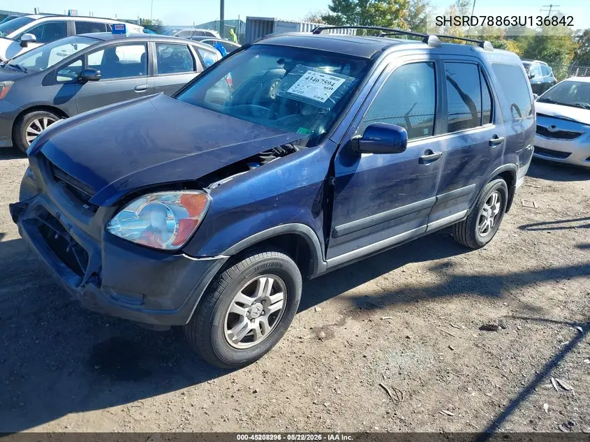 SHSRD78863U136842 2003 Honda Cr-V Ex