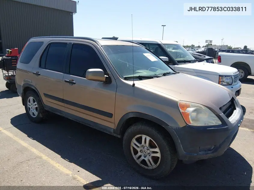 2003 Honda Cr-V Ex VIN: JHLRD77853C033811 Lot: 45661935
