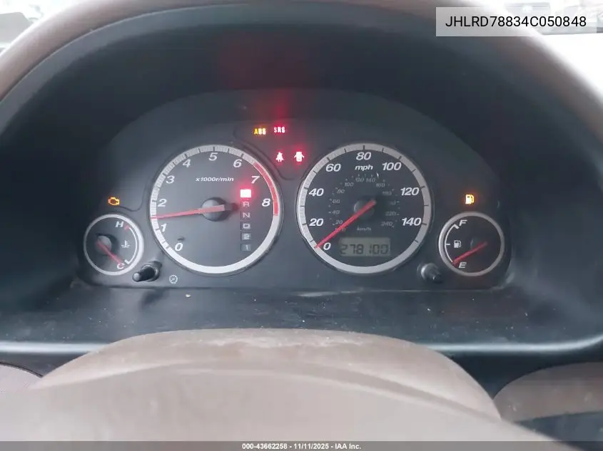 JHLRD78834C050848 2004 Honda Cr-V Ex