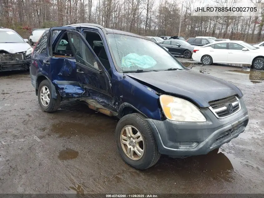 JHLRD78854C002705 2004 Honda Cr-V Ex