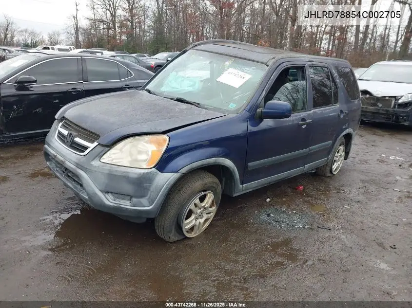 JHLRD78854C002705 2004 Honda Cr-V Ex