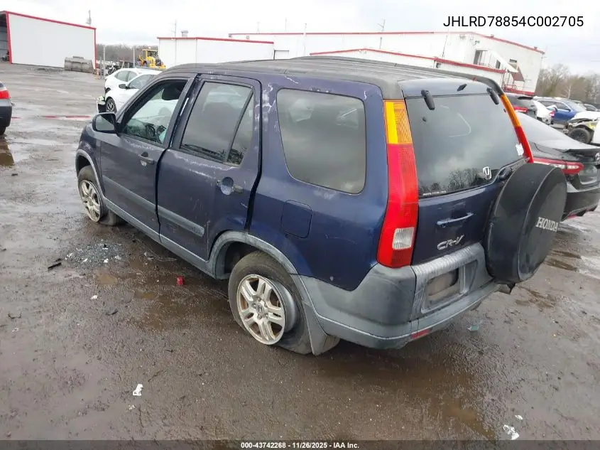JHLRD78854C002705 2004 Honda Cr-V Ex