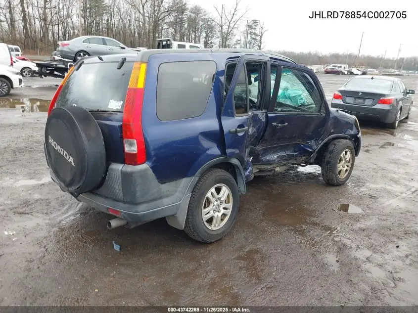 JHLRD78854C002705 2004 Honda Cr-V Ex
