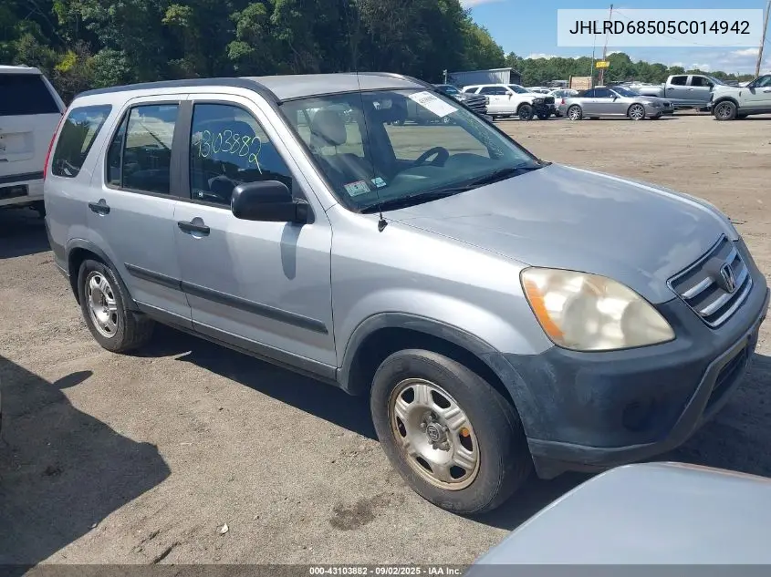 JHLRD68505C014942 2005 Honda Cr-V Lx