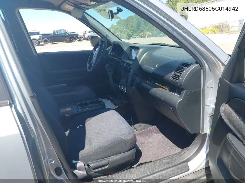 JHLRD68505C014942 2005 Honda Cr-V Lx