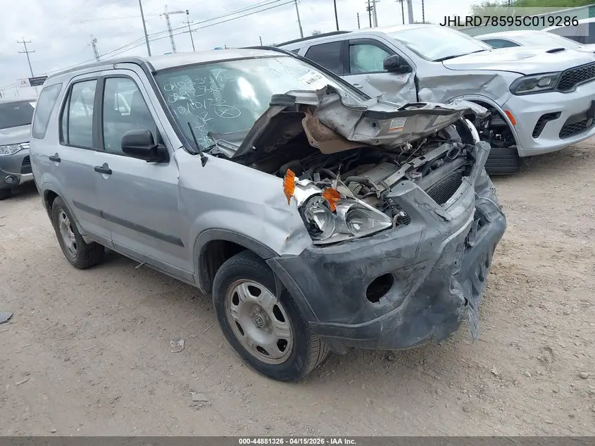 JHLRD78595C019286 2005 Honda Cr-V Lx