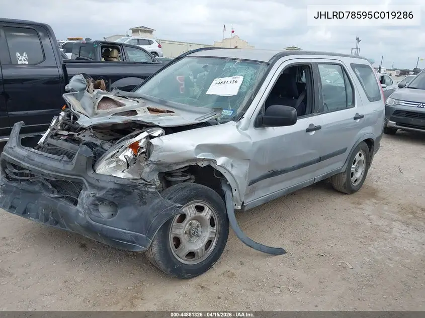 JHLRD78595C019286 2005 Honda Cr-V Lx