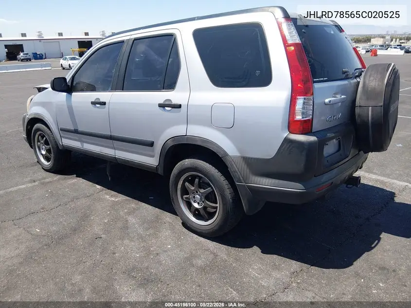 2005 Honda Cr-V Lx VIN: JHLRD78565C020525 Lot: 45196100