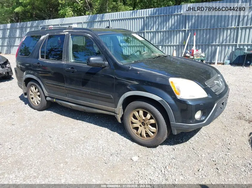 2006 Honda Cr-V Se VIN: JHLRD78966C044280 Lot: 45665964
