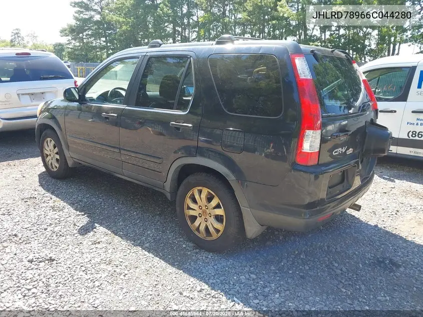 2006 Honda Cr-V Se VIN: JHLRD78966C044280 Lot: 45665964