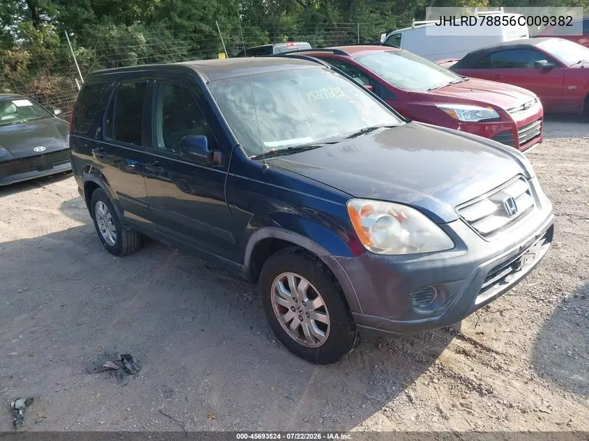 2006 Honda Cr-V Ex VIN: JHLRD78856C009382 Lot: 45693524