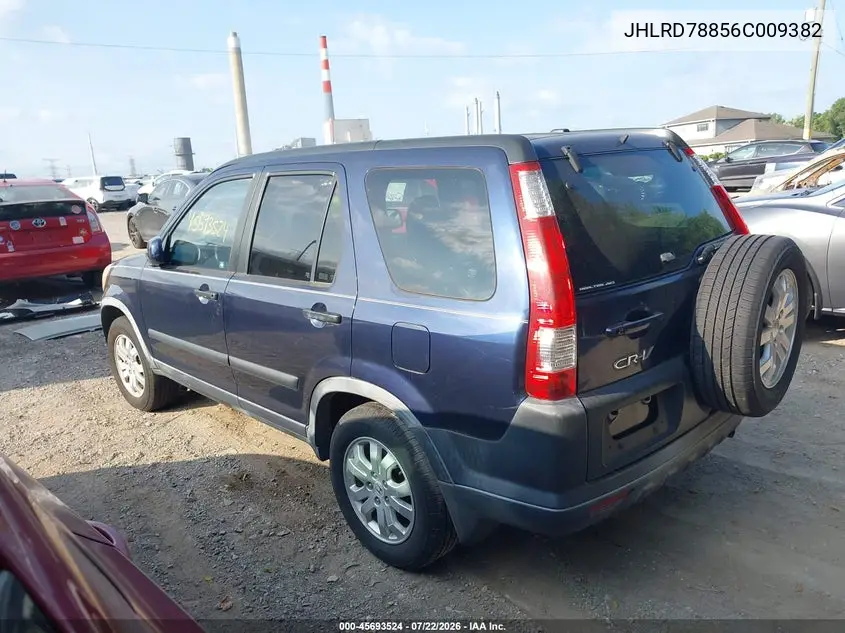 2006 Honda Cr-V Ex VIN: JHLRD78856C009382 Lot: 45693524