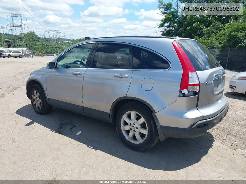 2007 Honda Cr-V Ex-L VIN: JHLRE48737C096302 Lot: 45472903
