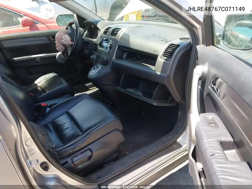 2007 Honda Cr-V Ex-L VIN: JHLRE48767C071149 Lot: 45695606