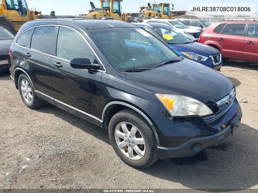 JHLRE38708C018006 2008 Honda Cr-V Ex-L