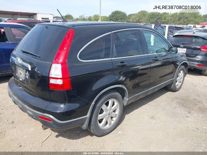 JHLRE38708C018006 2008 Honda Cr-V Ex-L