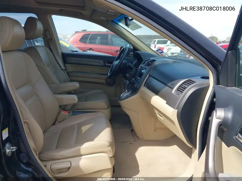 JHLRE38708C018006 2008 Honda Cr-V Ex-L