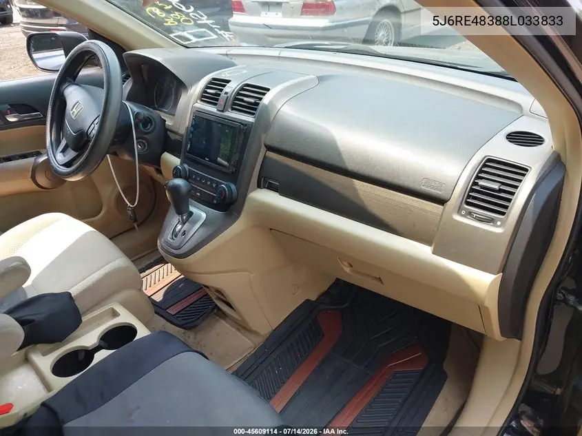 2008 Honda Cr-V Lx VIN: 5J6RE48388L033833 Lot: 45609114