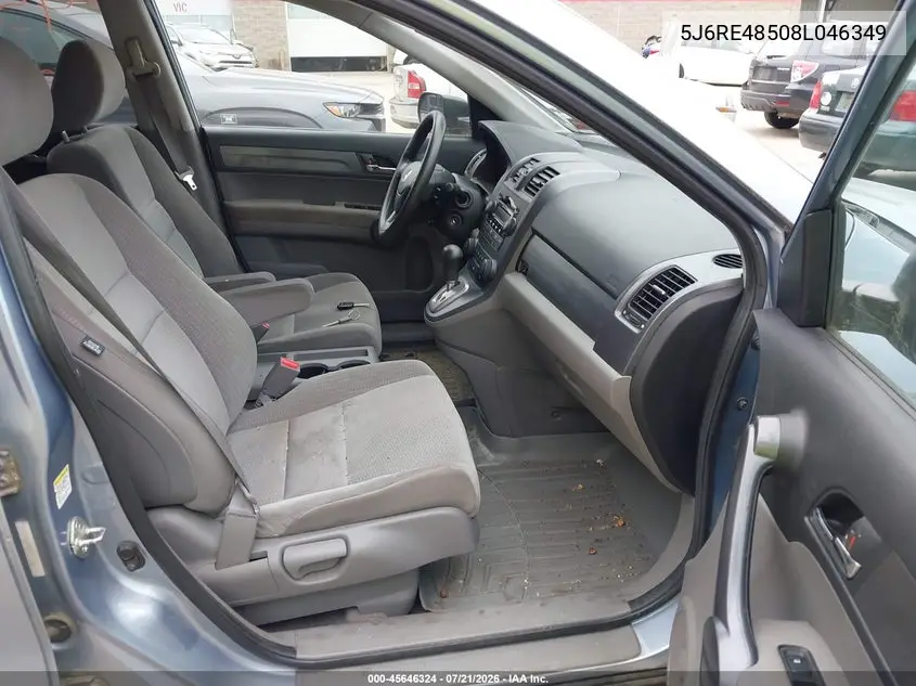 2008 Honda Cr-V Ex VIN: 5J6RE48508L046349 Lot: 45646324