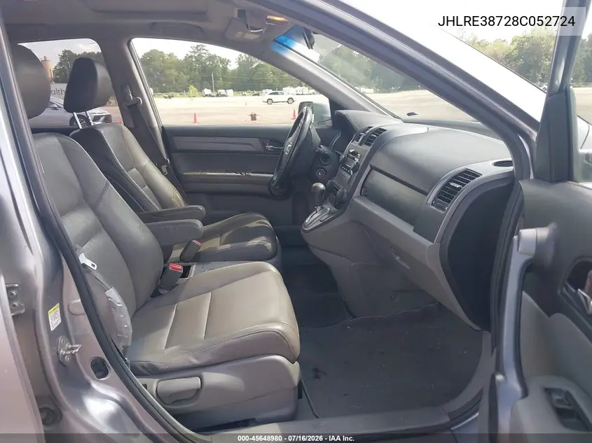 2008 Honda Cr-V Ex-L VIN: JHLRE38728C052724 Lot: 45648980