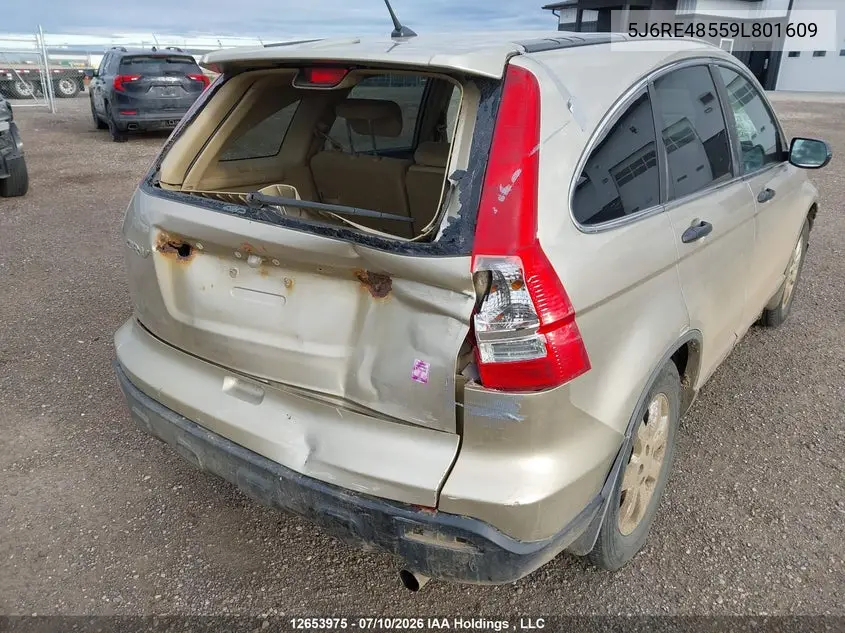 2009 Honda Cr-V Ex VIN: 5J6RE48559L801609 Lot: 12653975