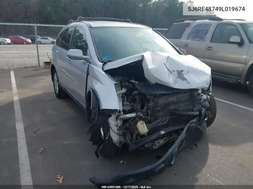 5J6RE48749L019674 2009 Honda Cr-V Ex-L