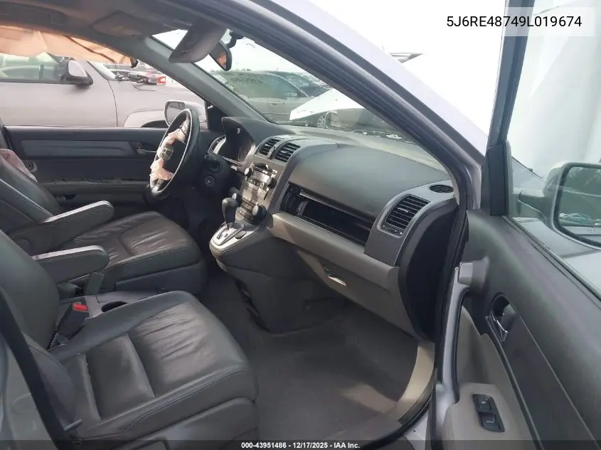 5J6RE48749L019674 2009 Honda Cr-V Ex-L