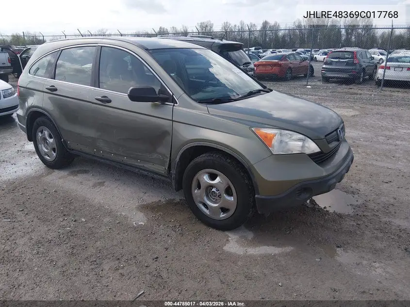 JHLRE48369C017768 2009 Honda Cr-V Lx