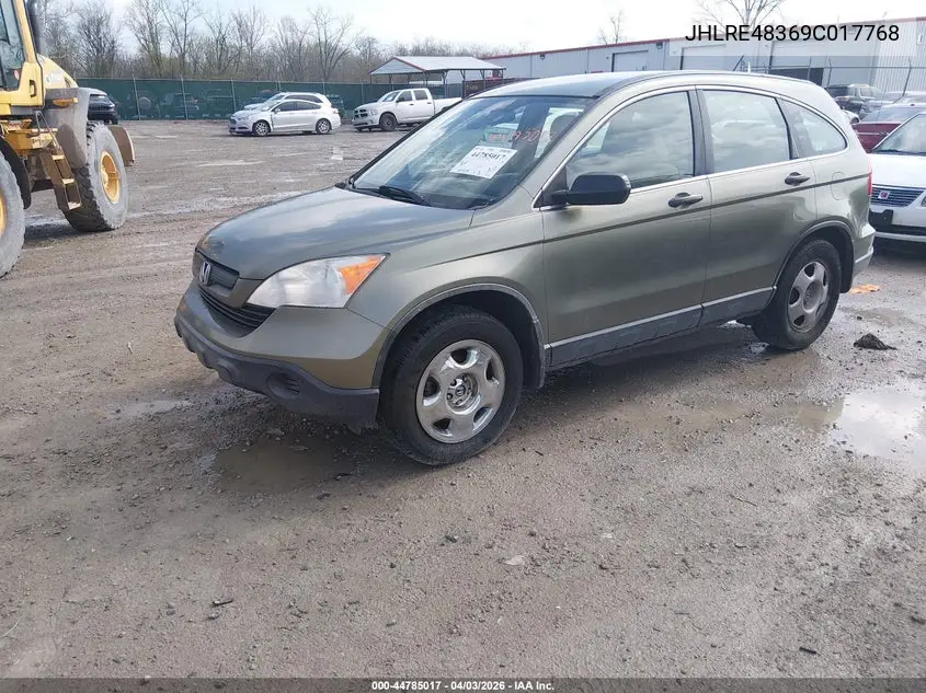 JHLRE48369C017768 2009 Honda Cr-V Lx