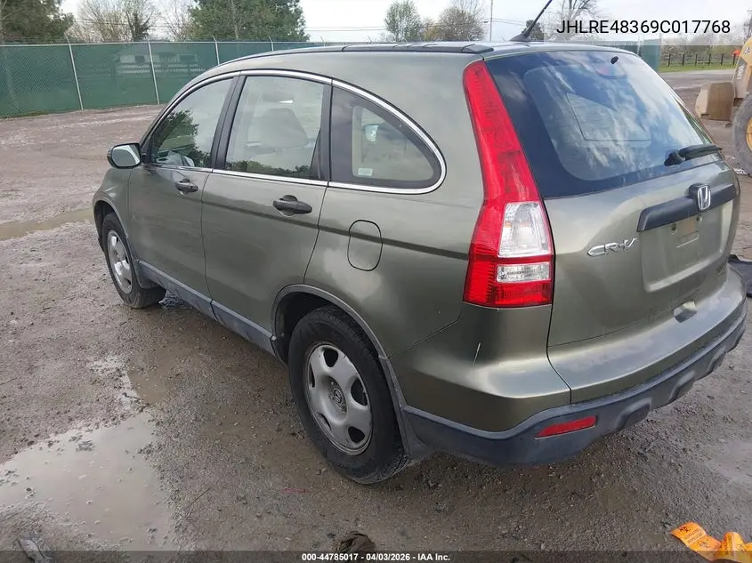 JHLRE48369C017768 2009 Honda Cr-V Lx