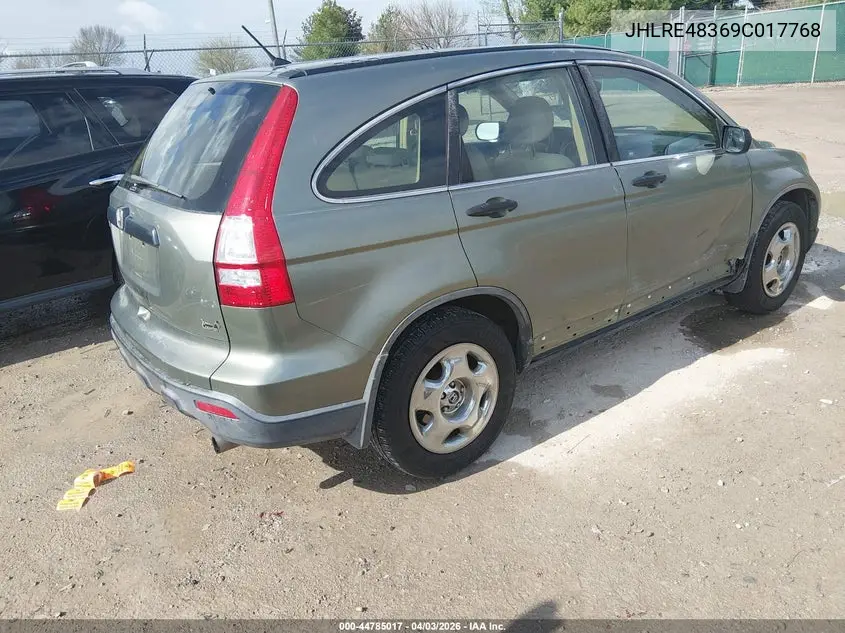 JHLRE48369C017768 2009 Honda Cr-V Lx