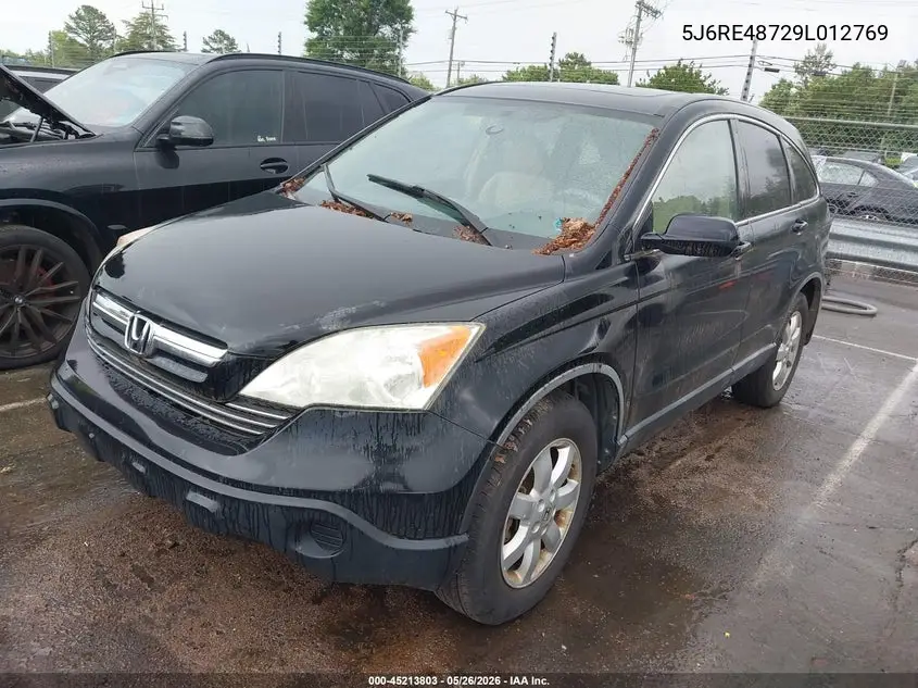 2009 Honda Cr-V Ex-L VIN: 5J6RE48729L012769 Lot: 45213803