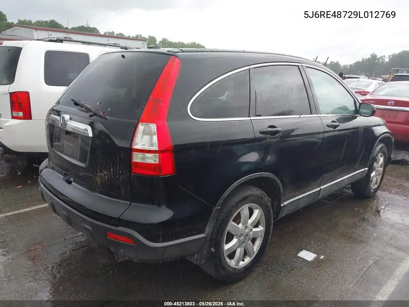 2009 Honda Cr-V Ex-L VIN: 5J6RE48729L012769 Lot: 45213803