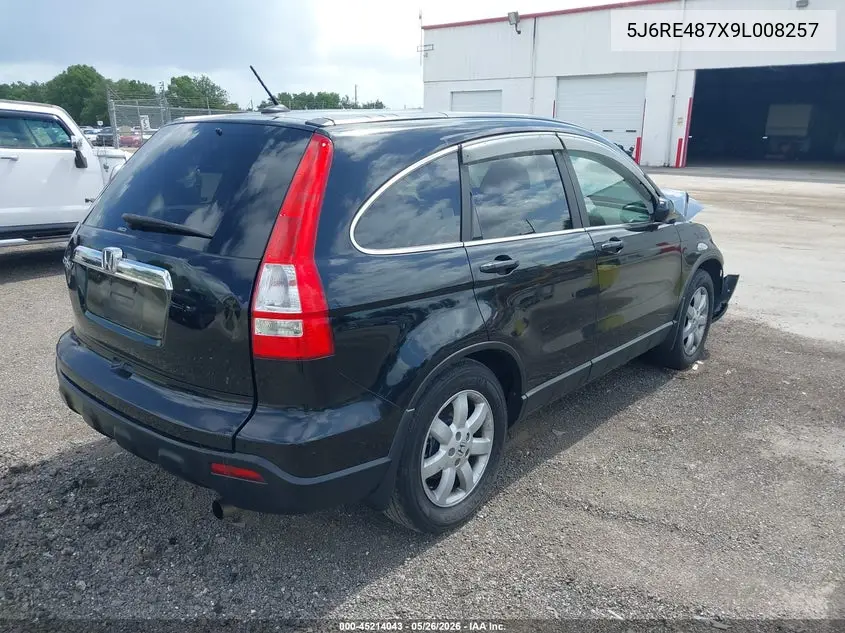 2009 Honda Cr-V Ex-L VIN: 5J6RE487X9L008257 Lot: 45214043