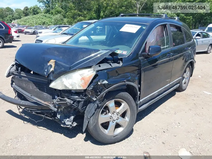 2009 Honda Cr-V Ex-L VIN: 5J6RE48759L025404 Lot: 45239251