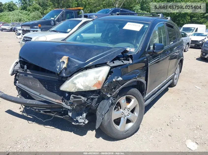 2009 Honda Cr-V Ex-L VIN: 5J6RE48759L025404 Lot: 45239251