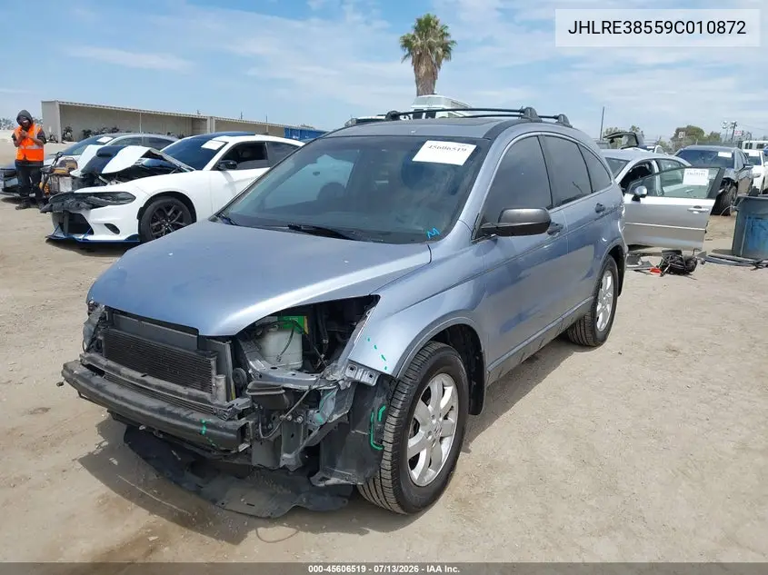2009 Honda Cr-V Ex VIN: JHLRE38559C010872 Lot: 45606519