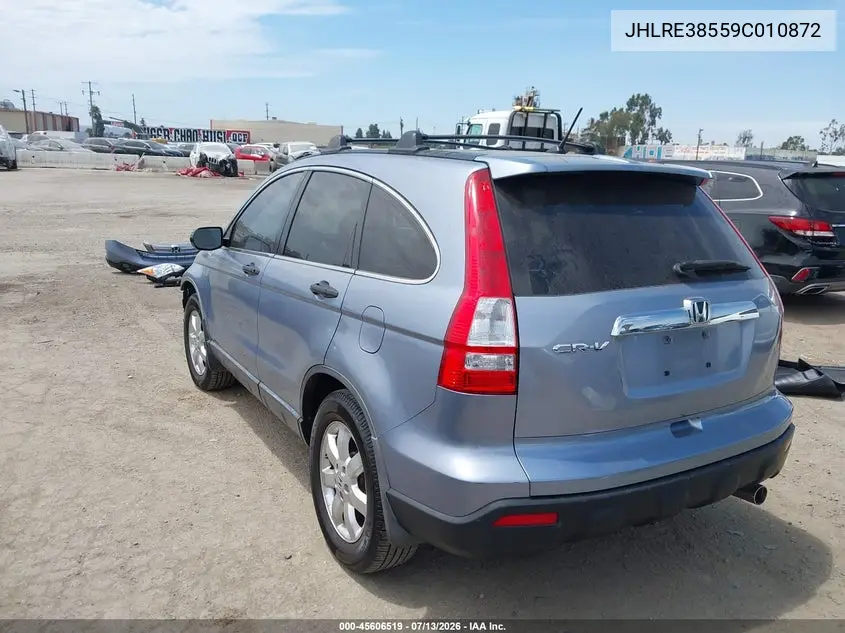 2009 Honda Cr-V Ex VIN: JHLRE38559C010872 Lot: 45606519