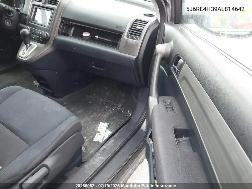 2010 Honda Cr-V Lx VIN: 5J6RE4H39AL814642 Lot: 20266062