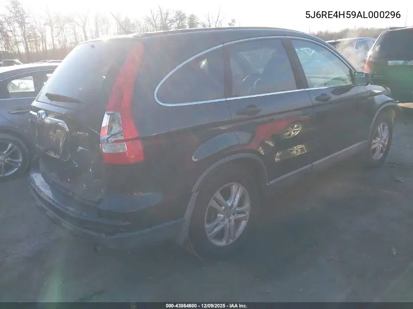 5J6RE4H59AL000296 2010 Honda Cr-V Ex