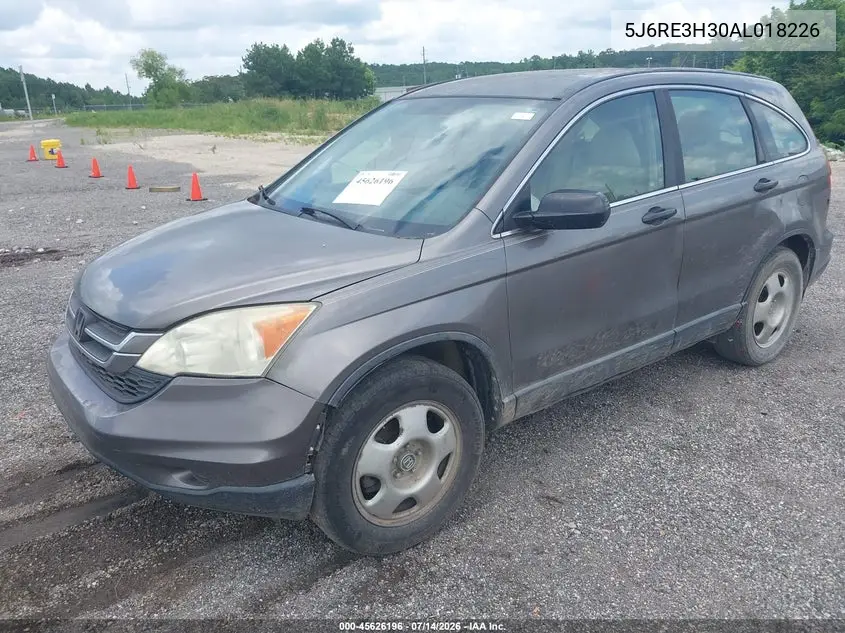 2010 Honda Cr-V Lx VIN: 5J6RE3H30AL018226 Lot: 45626196