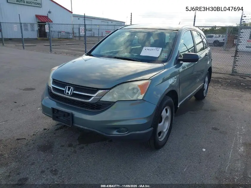 5J6RE3H30BL047694 2011 Honda Cr-V Lx