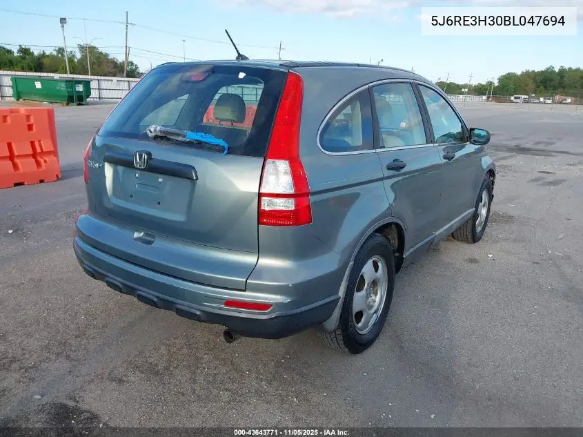5J6RE3H30BL047694 2011 Honda Cr-V Lx