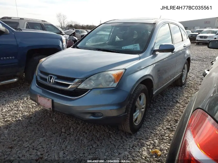 JHLRE4H77BC035561 2011 Honda Cr-V Ex-L