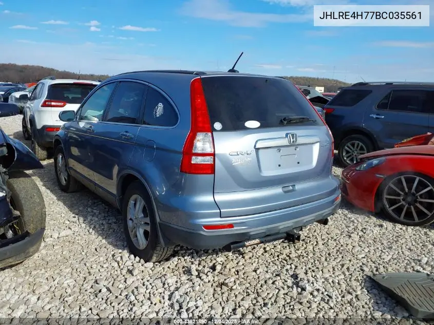 JHLRE4H77BC035561 2011 Honda Cr-V Ex-L