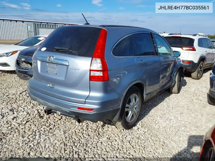 JHLRE4H77BC035561 2011 Honda Cr-V Ex-L
