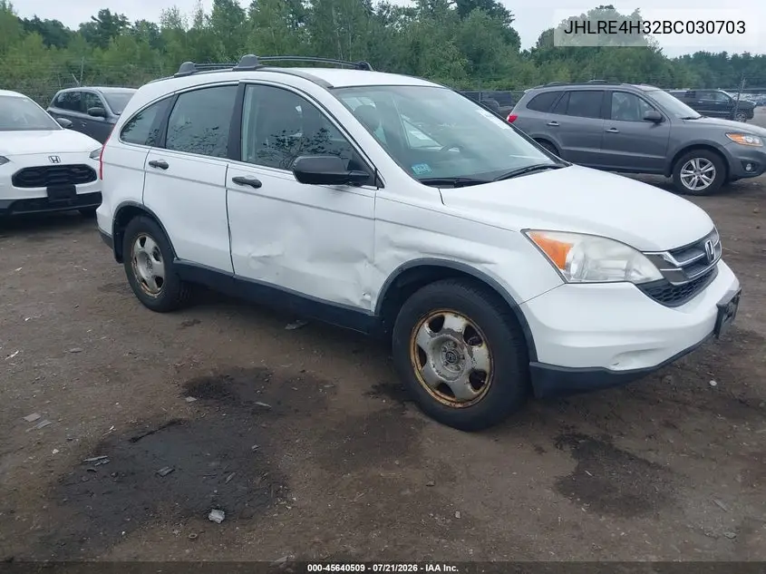 2011 Honda Cr-V Lx VIN: JHLRE4H32BC030703 Lot: 45640509
