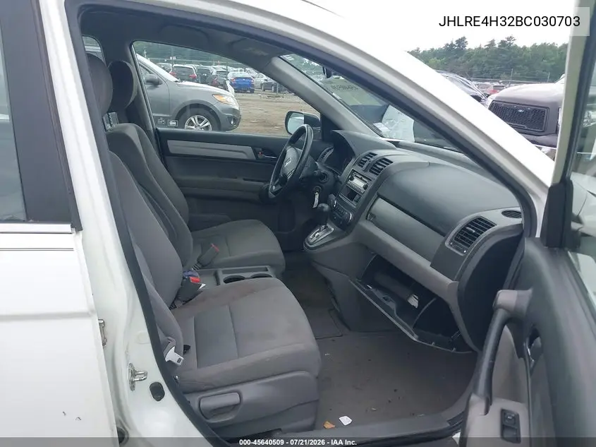 2011 Honda Cr-V Lx VIN: JHLRE4H32BC030703 Lot: 45640509